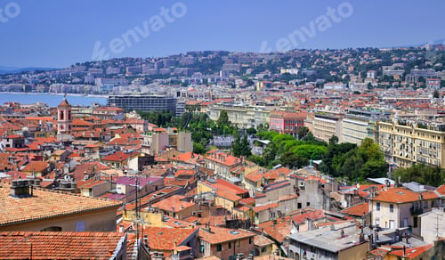 Preview: An Aerial View Of Nice, France Along The French Riviera.