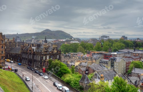 Preview: View Of Edinburgh, Scotland, Uk.