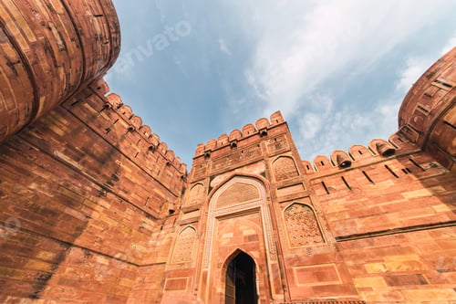 Preview: Red Fort Agra, Unesco World Heritage Site In The City Of Agra India.