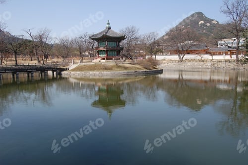 Preview: Hyangwon-Jeong, An Ancient Pavilion Constructed On An Island In A Lotus Pond, In Gyeongbokgung
