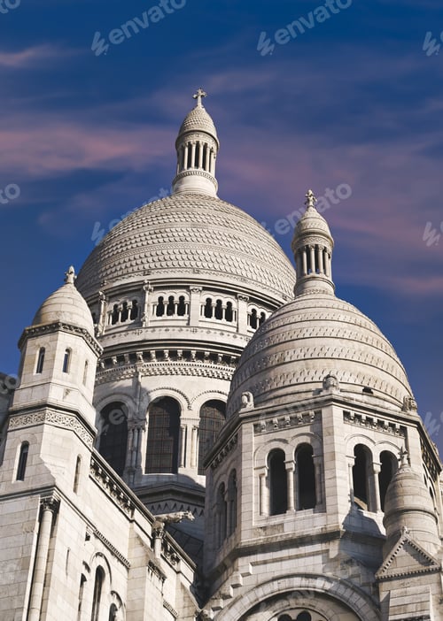 Preview: The Basilica Of The Sacred Heart Of Paris, Commonly Known As Sacré-Cœur Basilica, Located In The
