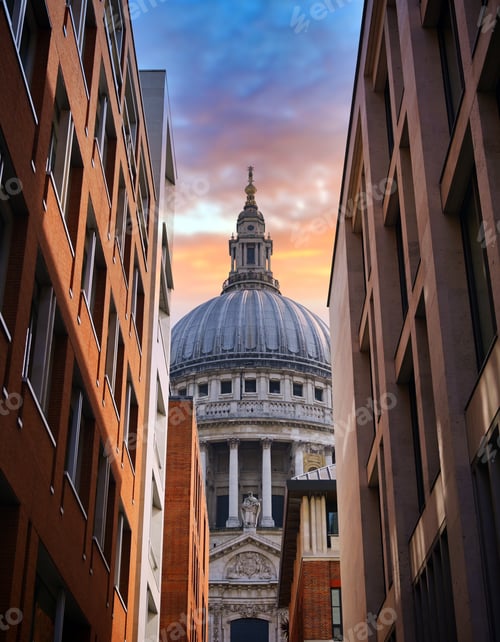 Preview: St. Paul'S Cathedral Located In Central London, Uk.