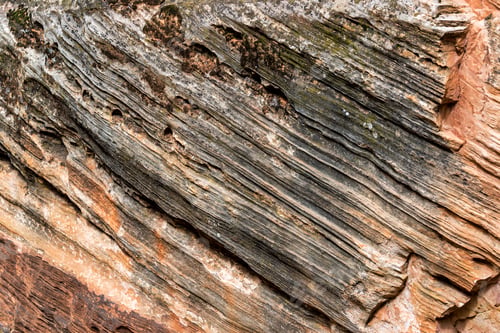 Preview: Details Of Zion Canyon In Zion National Park In Utah