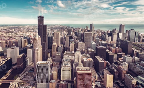 Preview: Aerial View Of Chicago Downtown Skyline