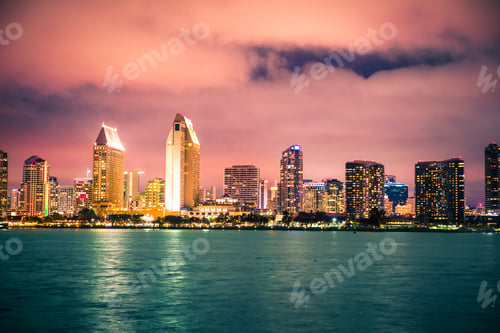 Preview: Beautiful Sunset View Of San Diego California Skyline