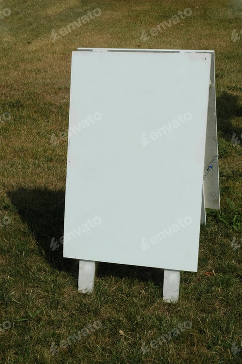 Preview: White Blank Sign