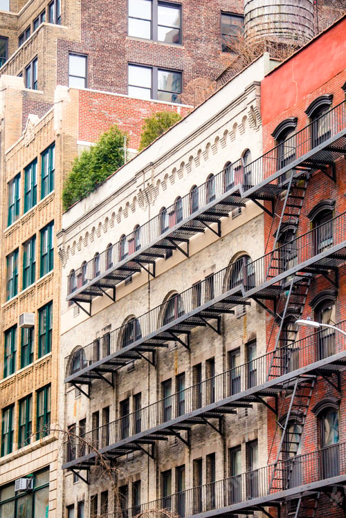 Preview: View Of New York City Apartment Buildings