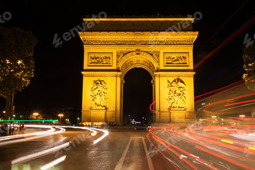 Preview: Arc De Triomphe At Night