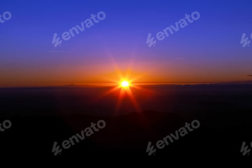 Preview: Starry Sunset In The Italian Alps. Ecotourism.
