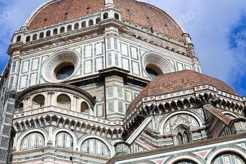 Preview: Amazing Florence Cathedral In Italy. Concept Of Region Architecture And European Architecture.