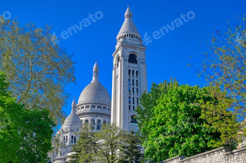 Preview: The Basilica Of The Sacred Heart Of Paris, Commonly Known As Sacré-Cœur Basilica, Located In The