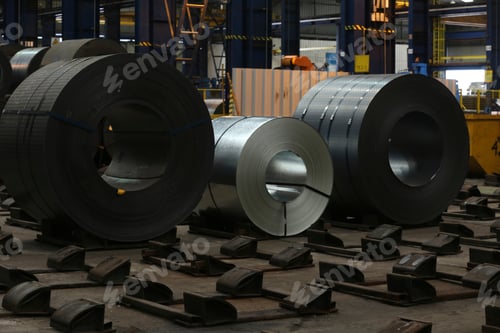 Preview: Detail Of Galvanized Steel Coil On Warehouse