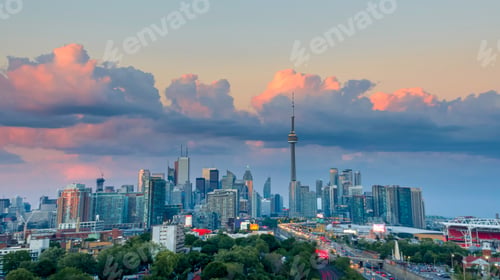 Preview: Aerial View Of Toronto City From Above, Toronto, Ontario, Canada
