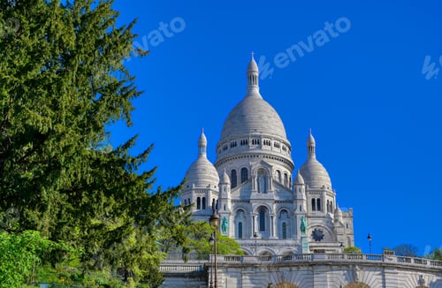 Preview: The Basilica Of The Sacred Heart Of Paris, Commonly Known As Sacré-Cœur Basilica, Located In The