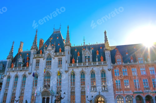 Preview: The Provinciaal Hof (Province Court) Is A Neogothical Building On The Market Place In Bruges