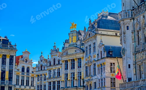 Preview: Buildings And Architecture In The Grand Place, Or Grote Markt, The Central Square Of Brussels
