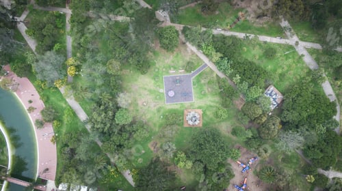 Preview: Aerial Shot Of A Park With Kid Games