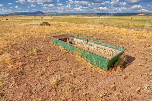 Preview: A Pair Of Cattle Watering Troughs At The King Springs Tank Along Fire Road 182 Near Drake Arizona