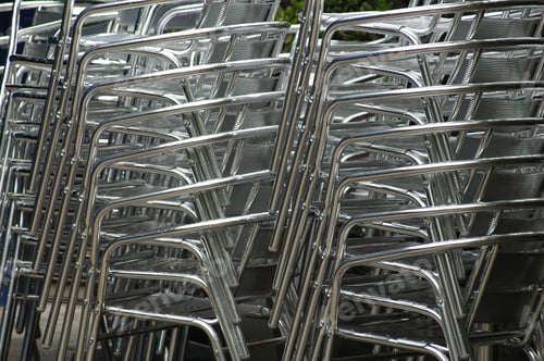 Preview: Stack Of Silver Chair