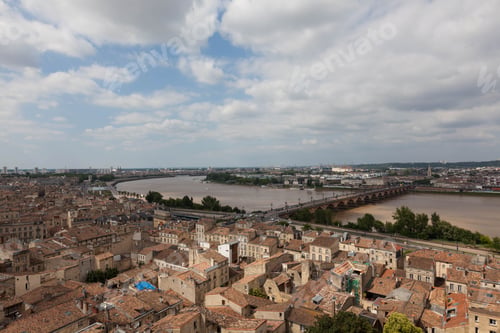 Preview: View Of City Bordeaux And Pierre Bridge