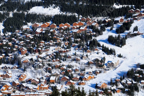 Preview: The Beautiful Village Of Meribel In The French Alps, France