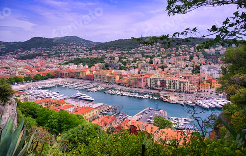 Preview: An Aerial View Of The Port Of Nice On The Mediterranean Sea At Nice, France Along The French