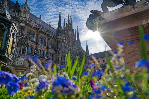 Preview: The New Town Hall Located In The Marienplatz In Munich, Germany