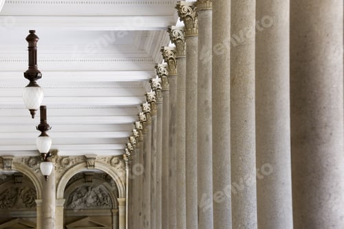 Preview: Mill Colonade, Neo-Renaissance Structure With Corinthian Columns In Spa Karlovy Vary In Czech