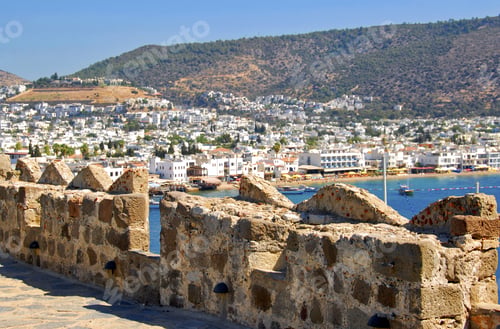 Preview: Ancient Walls Facing The City Of Bodrum, Turkey
