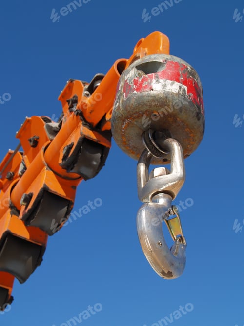 Preview: A Large Heavy Duty Hook On The End Of A Huge Crane.