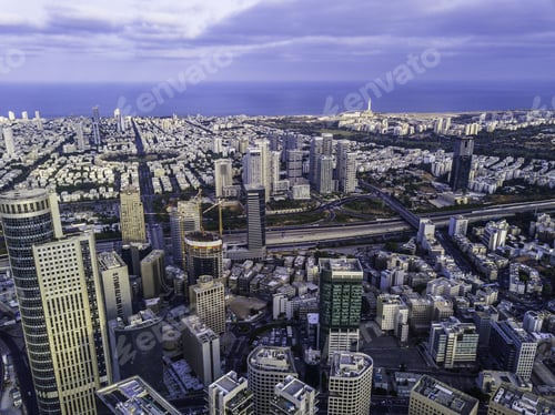 Preview: Metropolis Ramat Gan, Givatayim Tel Aviv Israel, Drone Footage Business Center, Diamond Exchange