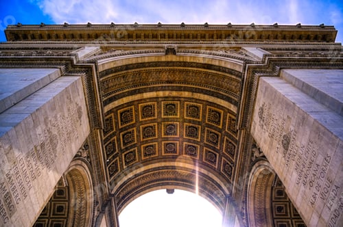Preview: A View Of The Arc De Triomphe Located In Paris, France.