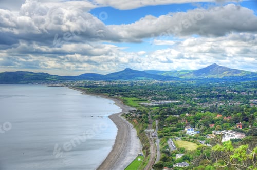 Preview: The View From Killiney Hill In Dublin, Ireland.