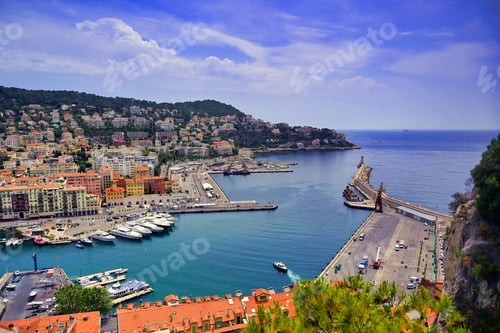 Preview: The Lighthouse At The Port Of Nice On The Mediterranean Sea At Nice, France Along The French