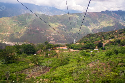 Preview: View Of Chicamocha Canyon As Seen From The Aerial Tram That Spans The Width Of The Canyon In