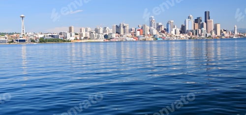 Seattle Skyline, Wa, Usa