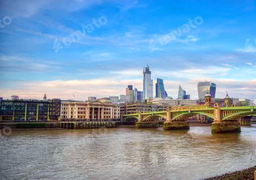 Preview: A View Of The London Skyline Across The River Thames In London, Uk.