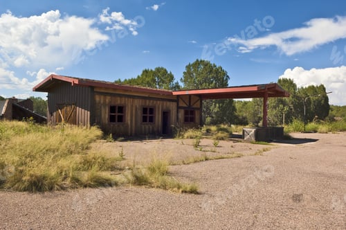 Preview: An Abandoned Gas Station Along Us60 Near An Abandoned Lake Resort Known As Seneca Lake.