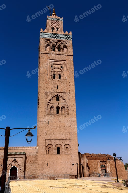 Preview: Minaret Tower Of Kasbah Mosque In Marrakesh, Marrakesh-Safi, Morocco