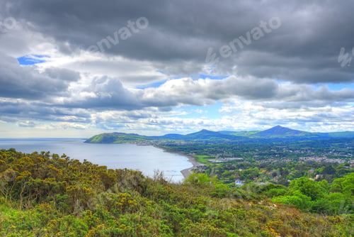 Preview: The View From Killiney Hill In Dublin, Ireland.