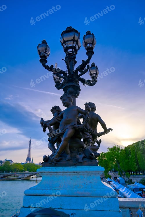 Preview: A View From The Pont Alexandre Iii Bridge That Spans The Seine River In Paris, France