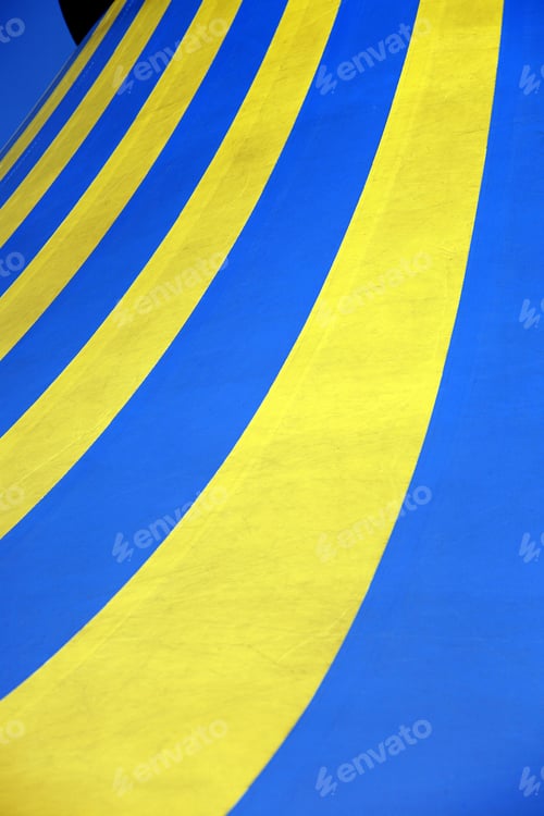 Preview: Circus Tent Pattern Yellow And Blue