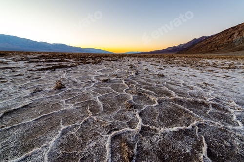 Preview: Dramatic View Of Badwater Basin In Death Valley National Park In California