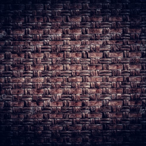 Preview: Dark Brown Woven Leather Background
