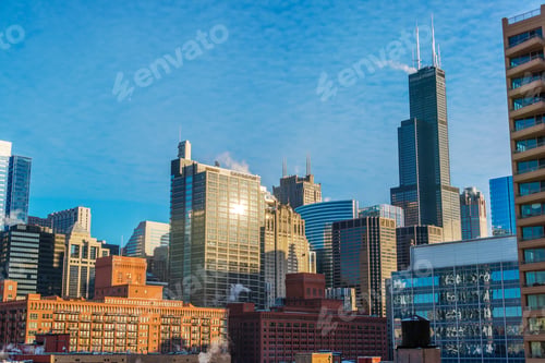 Preview: Daytime Cityscape View Of Downtown Chicago