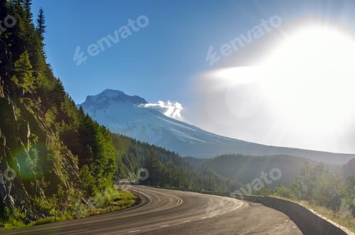 Preview: View Of Mt. Hood And Bright Sunlight