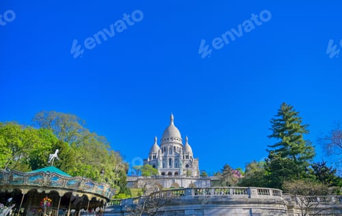Preview: The Basilica Of The Sacred Heart Of Paris, Commonly Known As Sacré-Cœur Basilica, Located In The