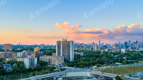 Preview: Aerial View Of Toronto City From Above, Toronto, Ontario, Canada