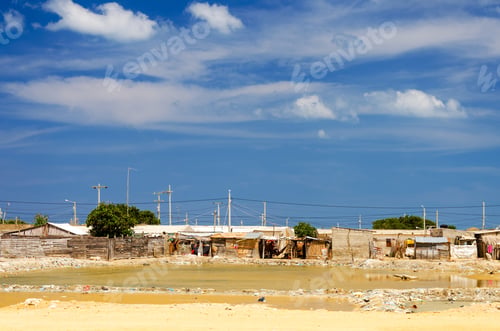 Preview: Slum Next To Salt Pools In Manaure In La Guajira, Colombia