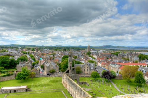 Preview: Aerial View Of St. Andrews, Scotland.